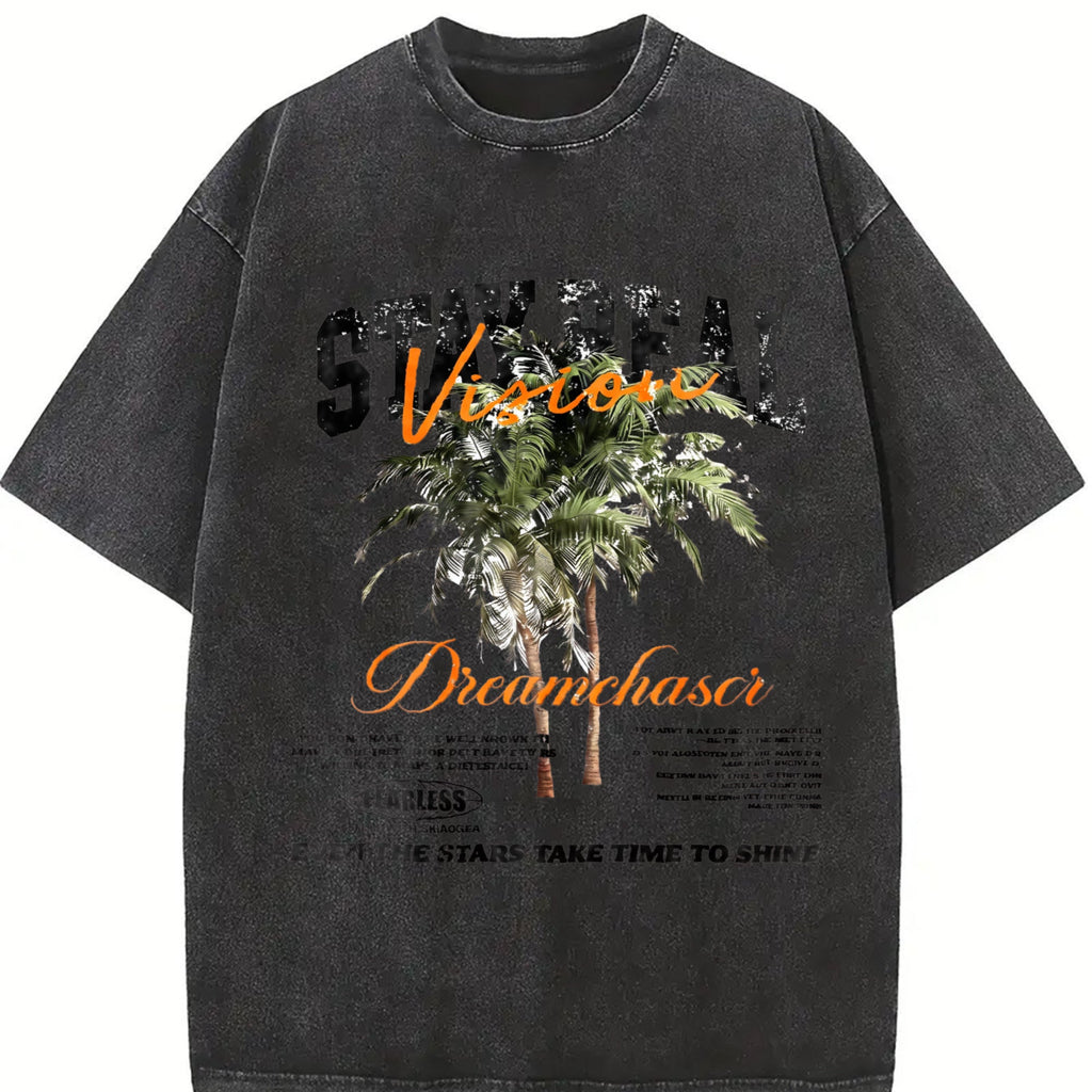 Stay Real Palm Tree Vintage Washed T-Shirt product image 2