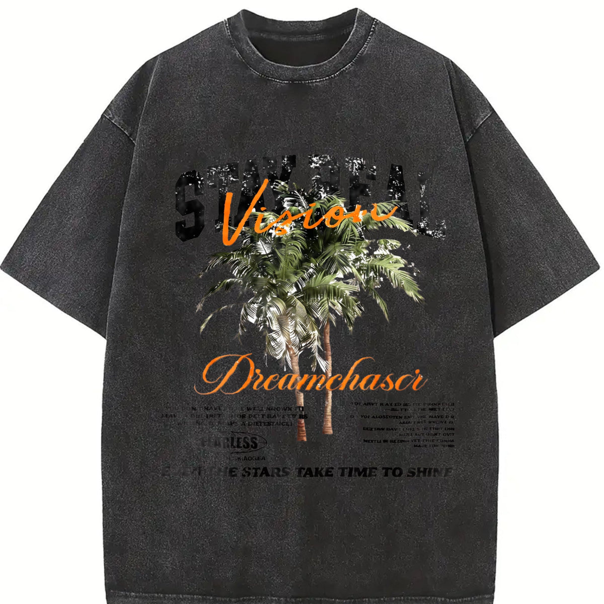 Stay Real Palm Tree Vintage Washed T-Shirt product image 2