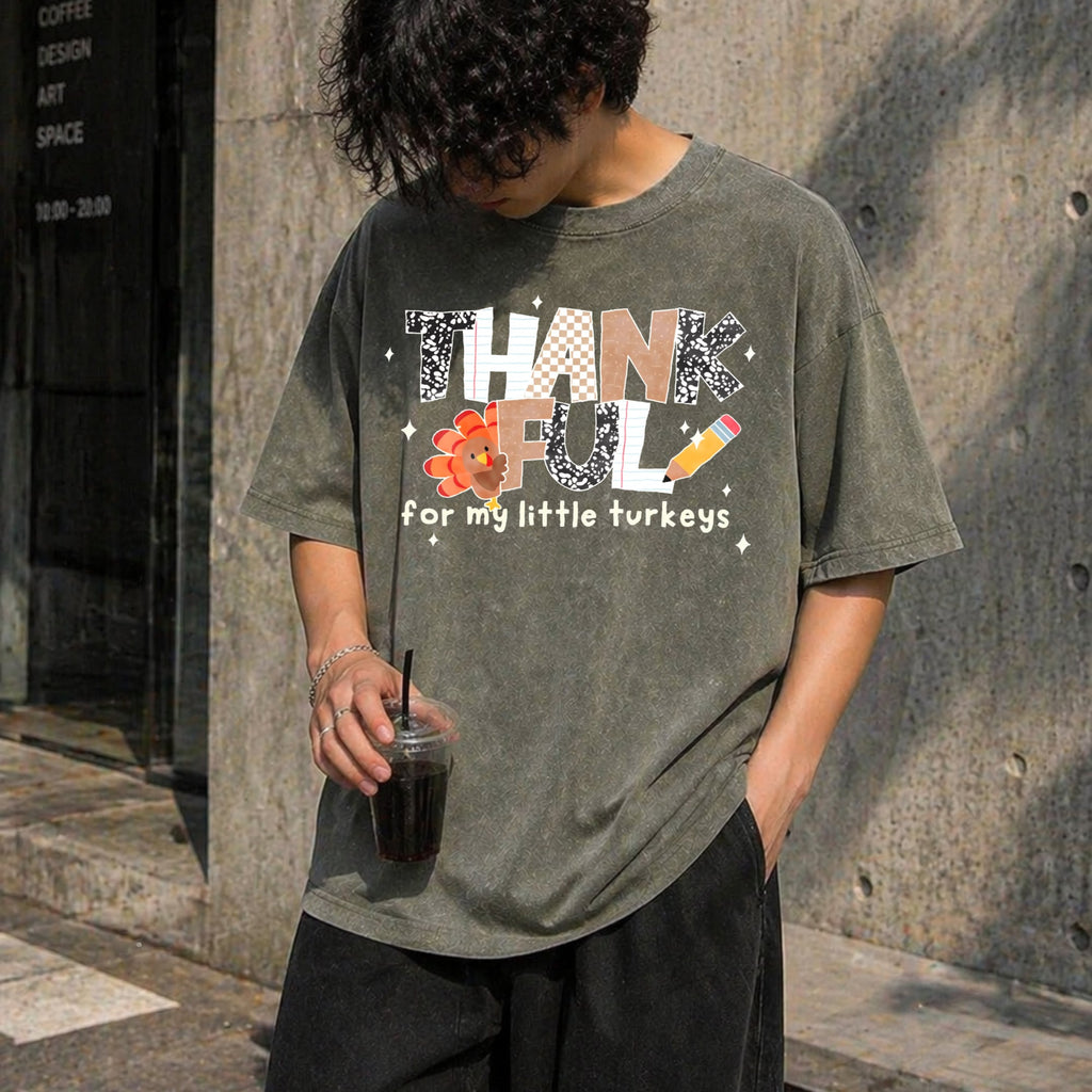 Thankful Teacher Vintage Washed T-Shirt product image 4