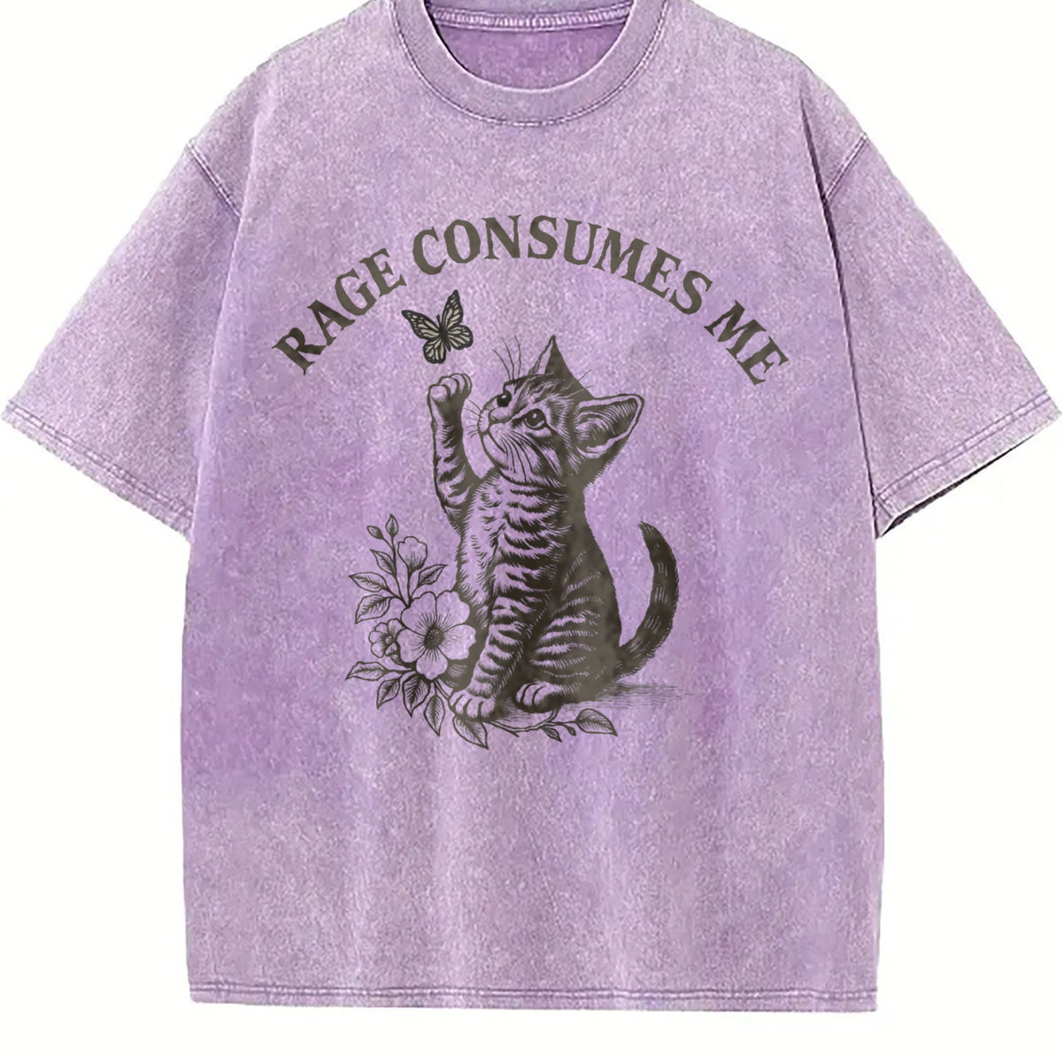 Rage Consumes Me Cat - Animal - Dark Humor USA Vintage product image 6