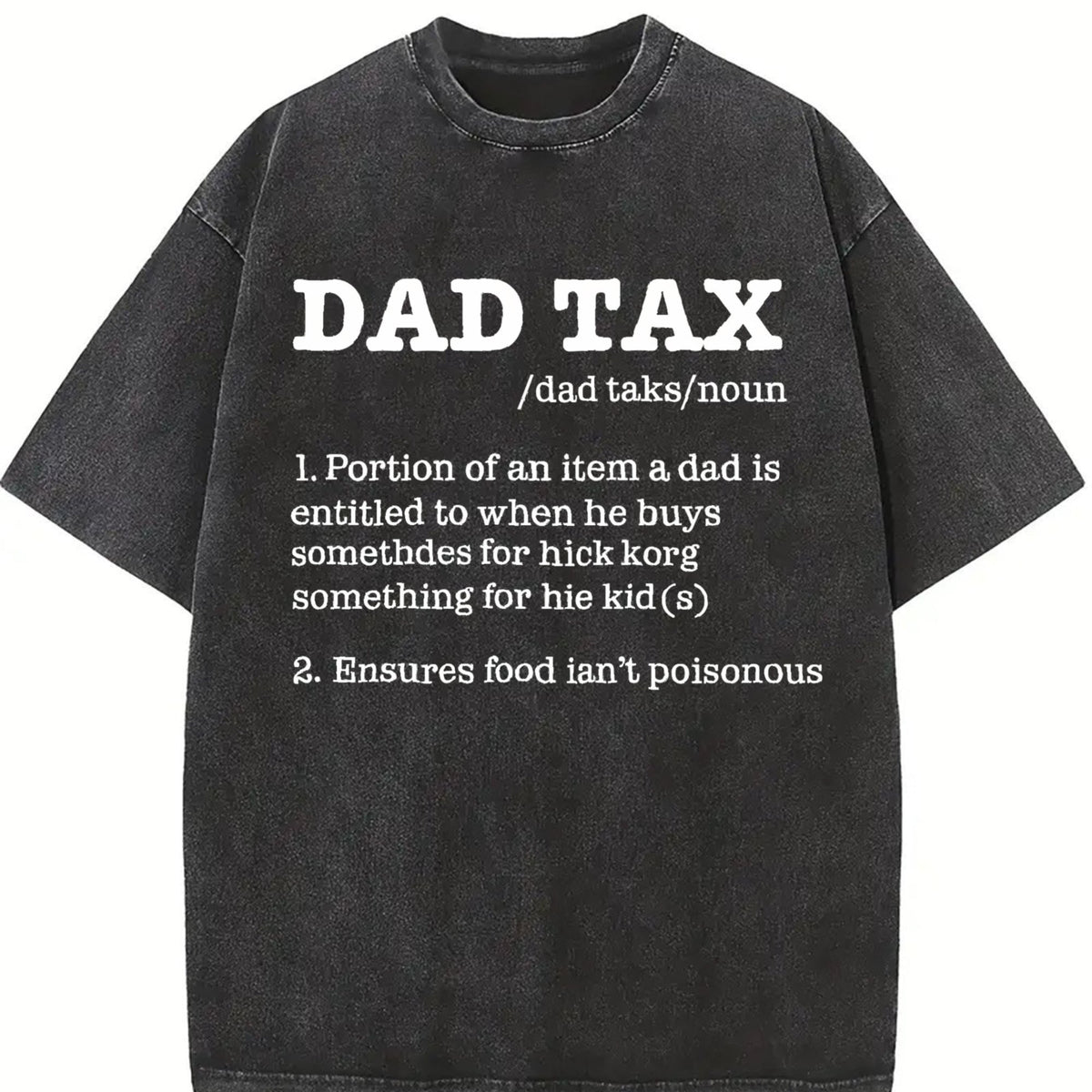 Funny Dad Tax Sarcastic Fathers Day Novelty For Vintage product image 2