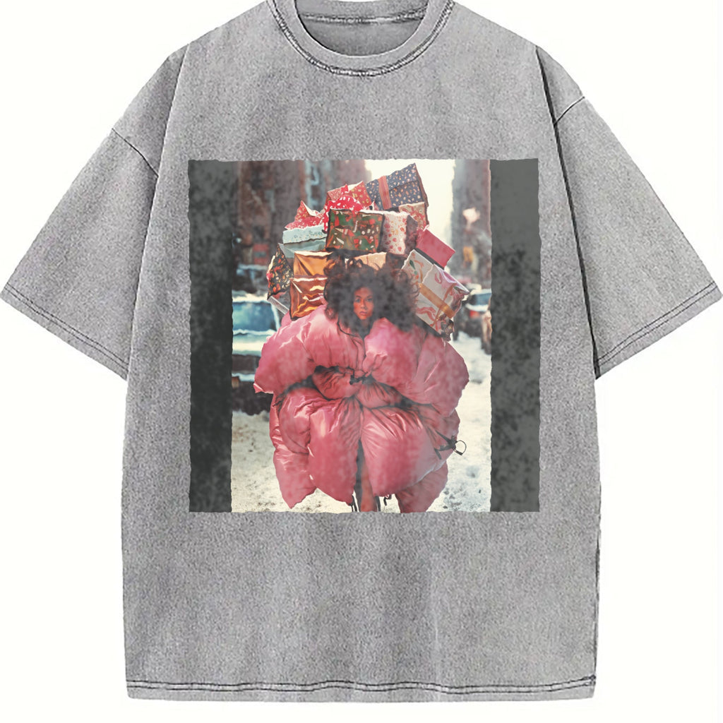 Doll with a Stack of Gifts Vintage Washed T-Shirt product image 5