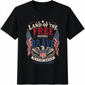 Land Of The Free Because Of Brave 1776-2026 Cotton T-Shirt product image 1