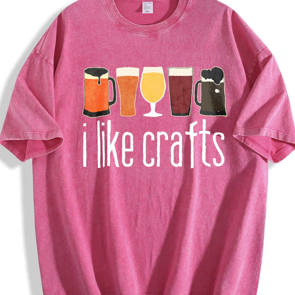 I Like Craft Beer Vintage Washed T-Shirt product image 7