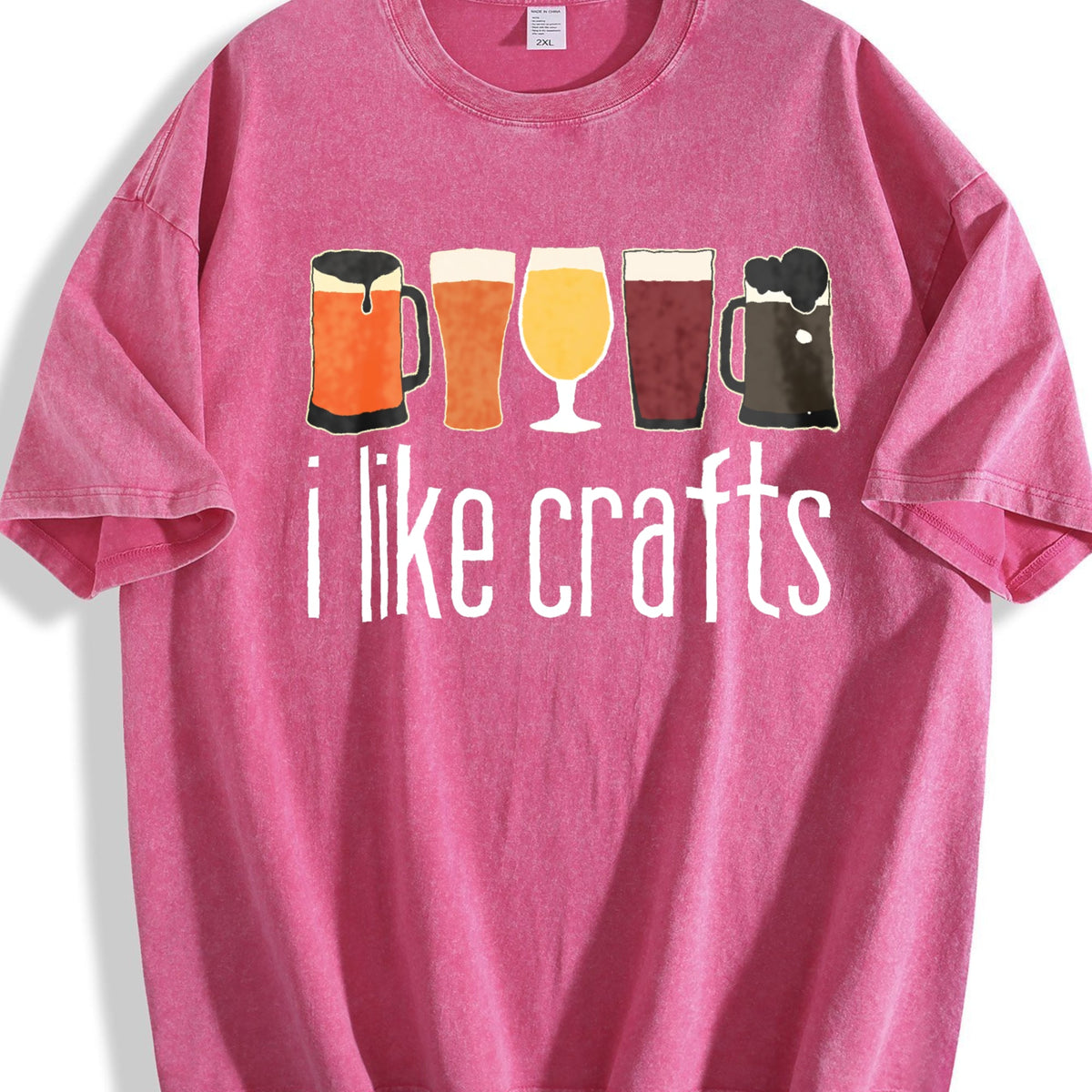 I Like Craft Beer Vintage Washed T-Shirt product image 7