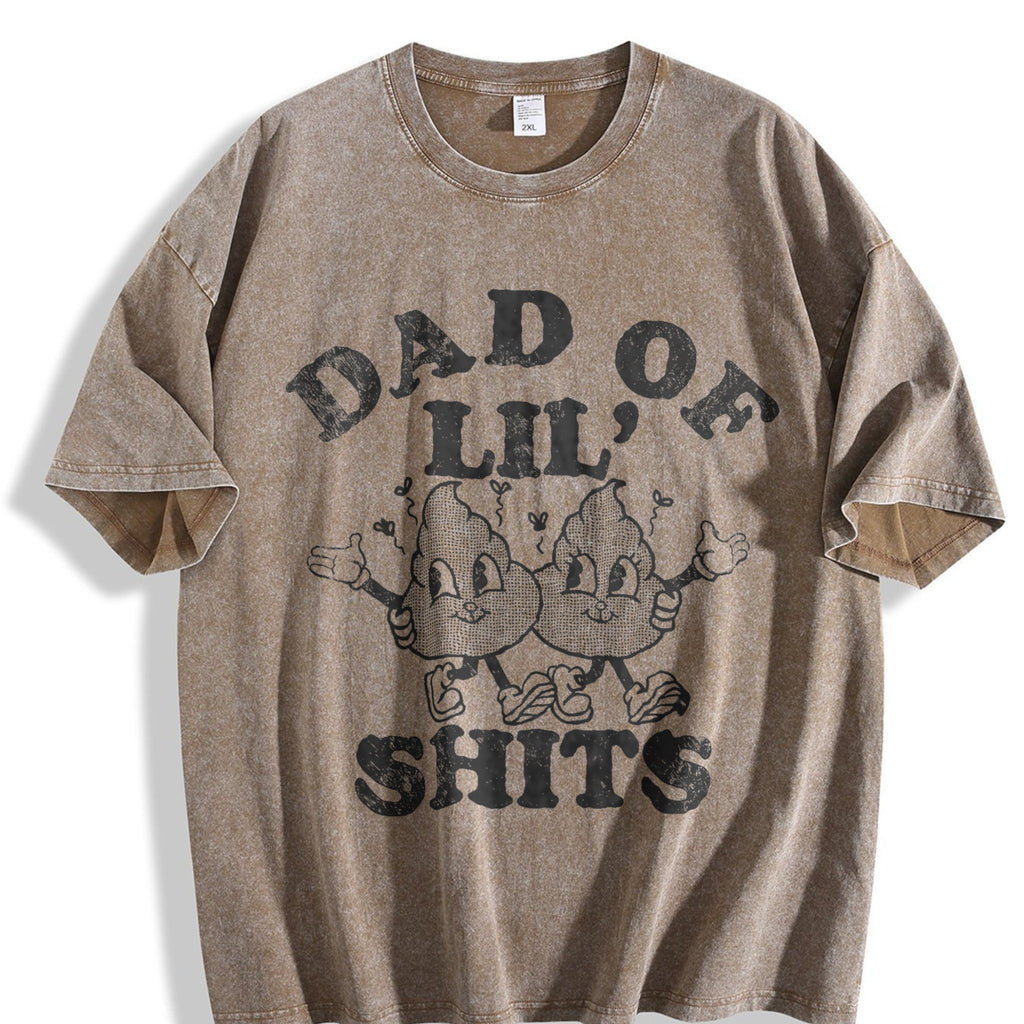 Funny Dad Of Lil Shits Sarcastic Fathers Day For Vintage product image 3