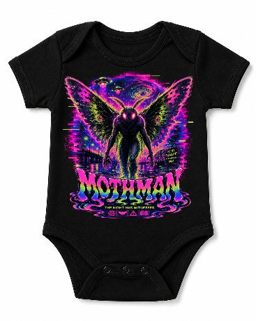 Mothman Cryptid Neon Psychedelic Point Pleasant West Virginia 1966