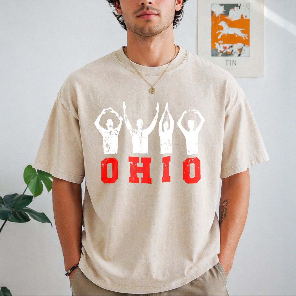 Ohio State Pride - Ohioan With Bold Red Letters Vintage product image 8