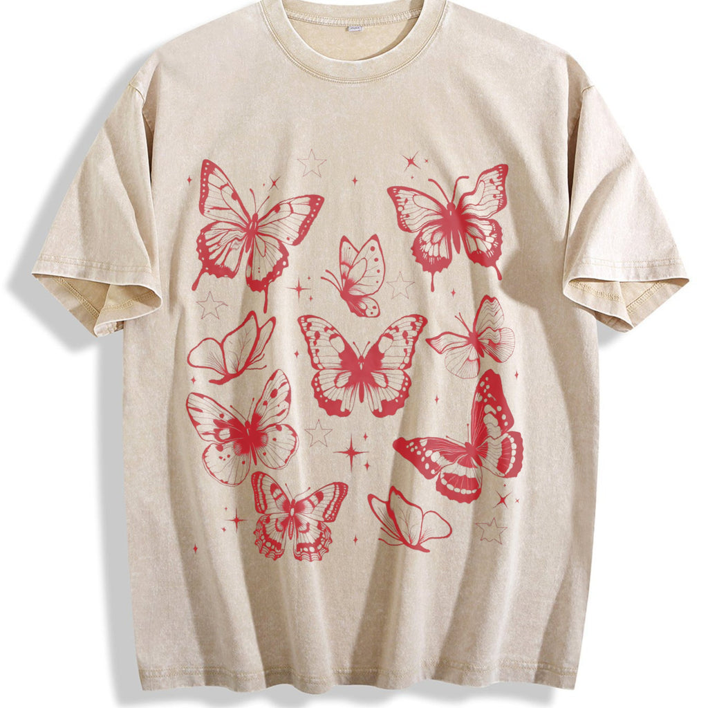 Butterflies 90s Vintage Washed T-Shirt product image 1