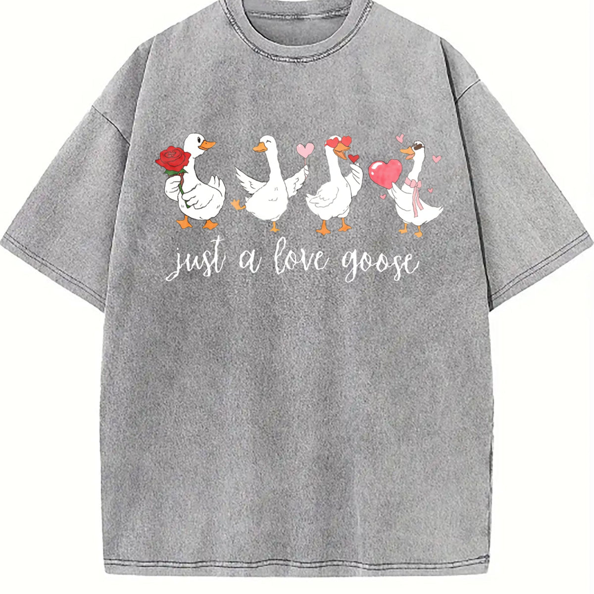 Batik - Humorous Heart Goose Vintage Washed T-Shirt product image 5