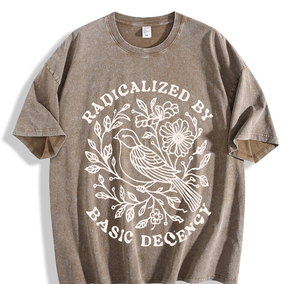 Radicalized By Basic Decency Vintage Washed T-Shirt product image 3