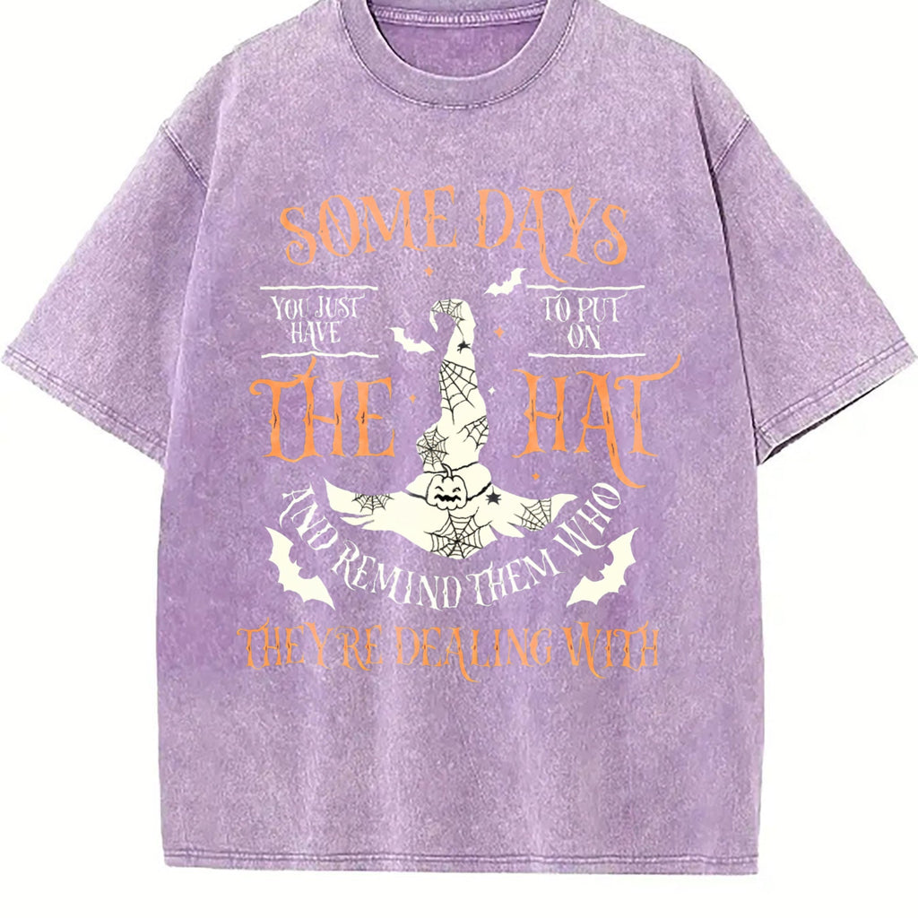Funny Witch Vintage Washed T-Shirt product image 6