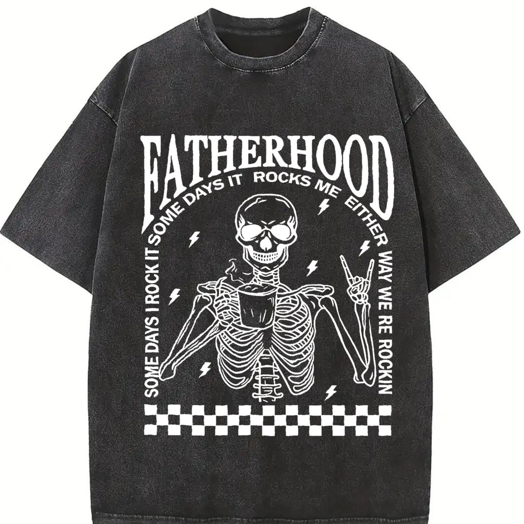 Fatherhood Vintage Washed T-Shirt product image 2
