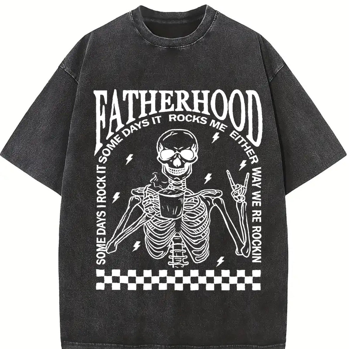 Fatherhood Vintage Washed T-Shirt product image 2