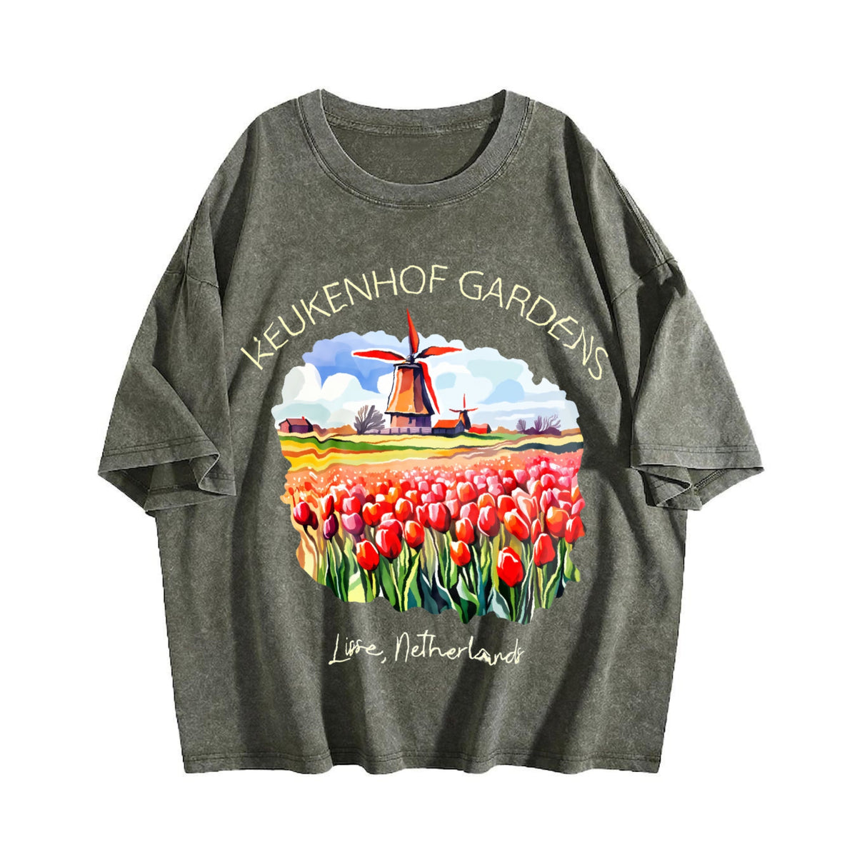 Lisse Netherlands Vintage Washed T-Shirt product image 4