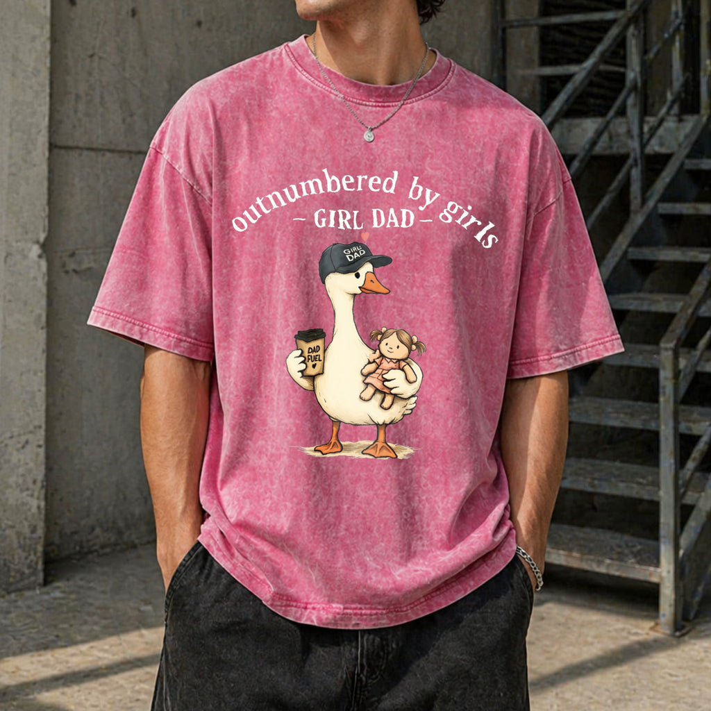 Girl Dad Vintage Washed T-Shirt product image 14