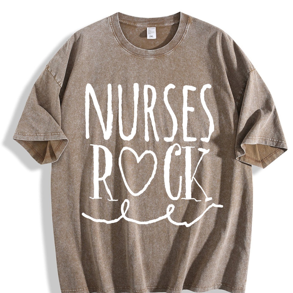 Nurses Rock Nursing School Graduation Vintage Washed T-Shirt product image 3