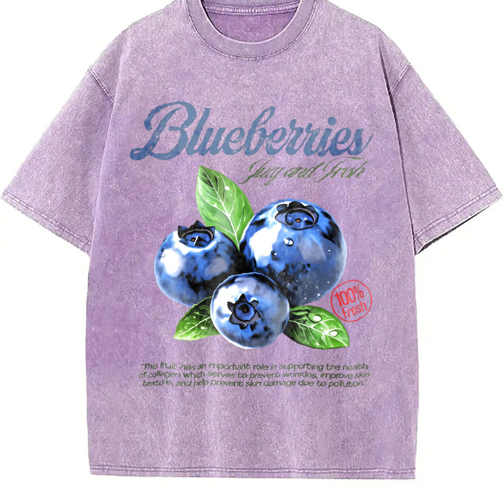Blueberries Commercial Vintage Washed T-Shirt product image 6