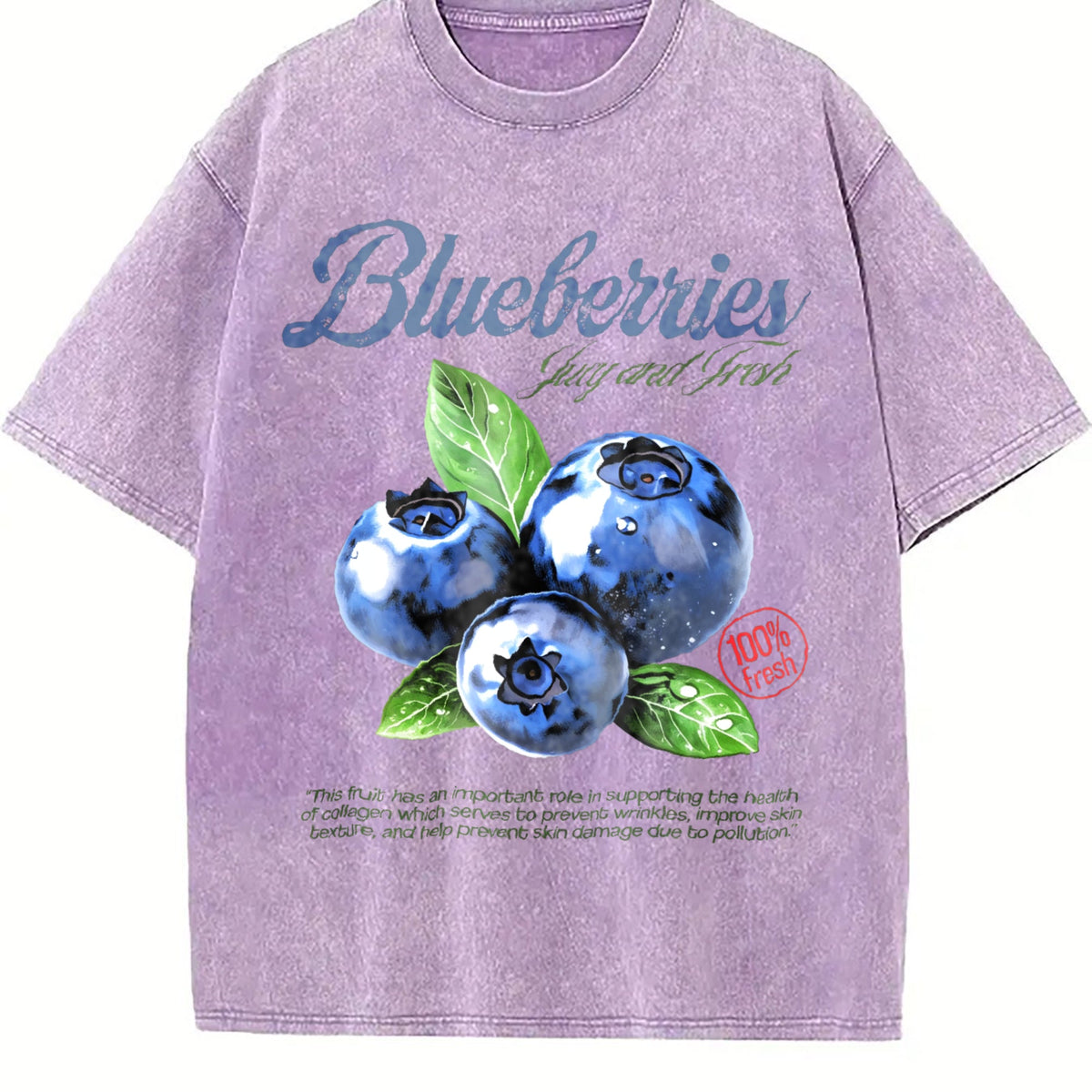 Blueberries Commercial Vintage Washed T-Shirt product image 6