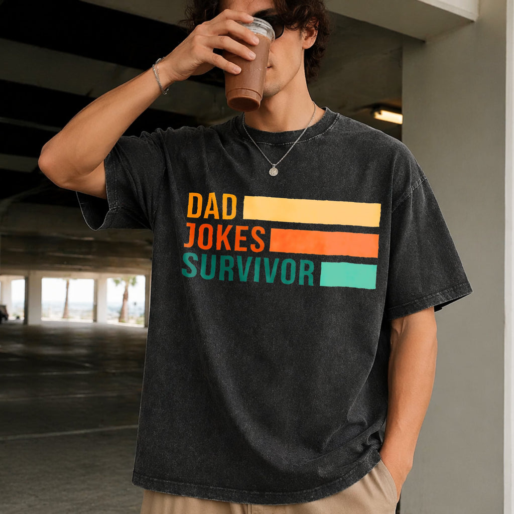 Dad Jokes Champion Vintage Washed T-Shirt product image 2