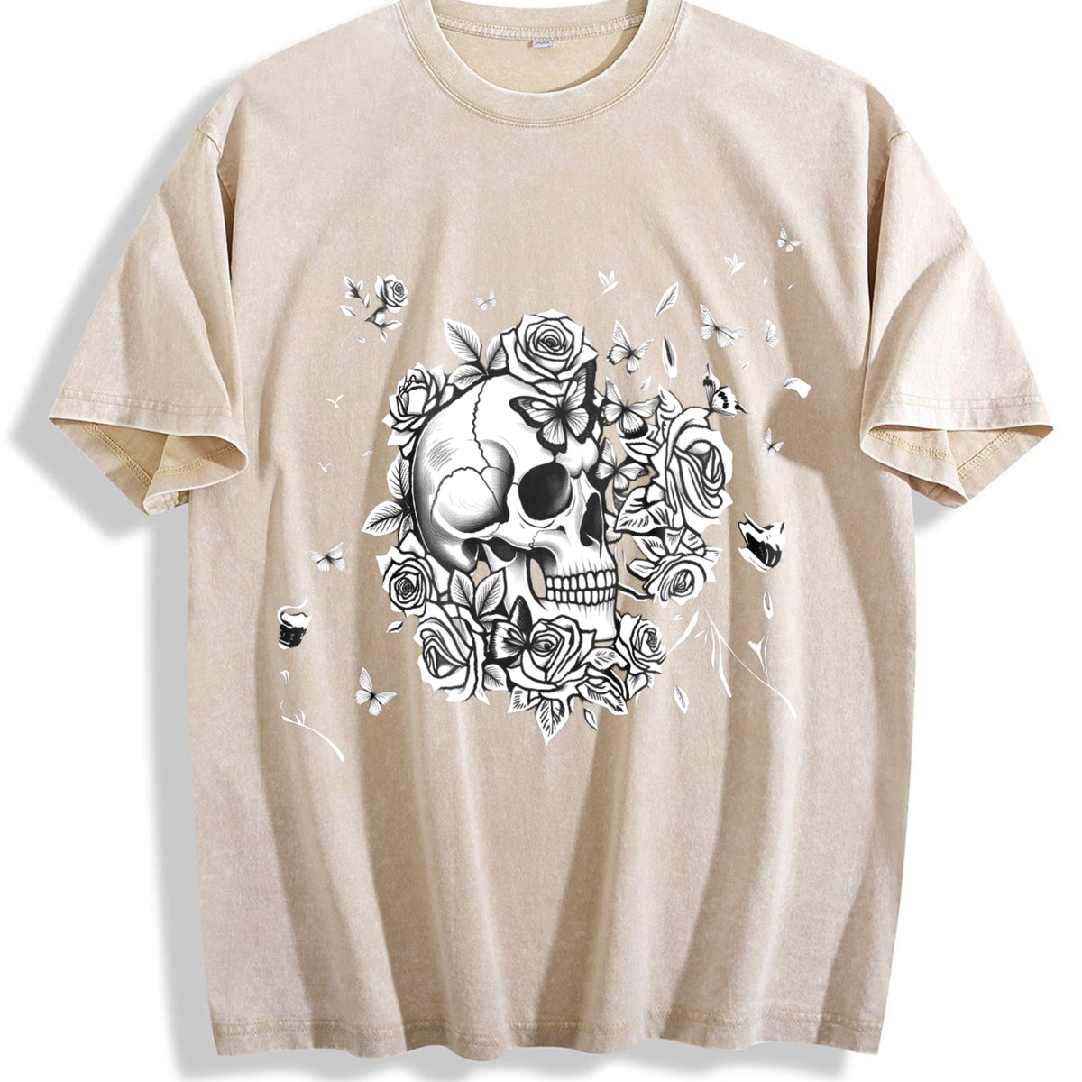 Skull Roses Butterfly Boxy Y2K Aesthetic Summer Vibes product image 1