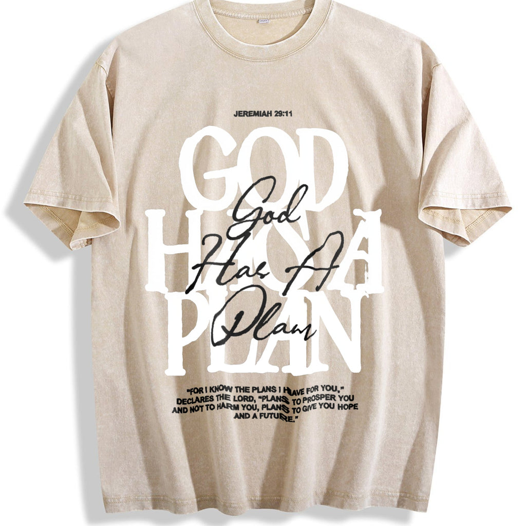 Christian - God Has A Plan Jeremiah 29:11 Vintage Washed product image 1