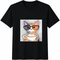Cat Love Black White Cats Cotton T-Shirt product image 1