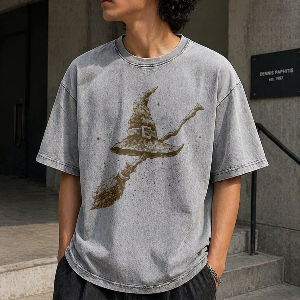Witchy Celestial Vintage Washed T-Shirt product image 5