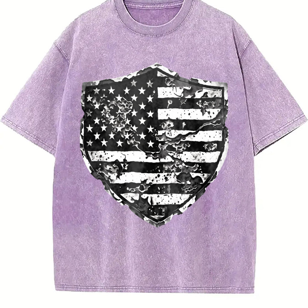 The Explorer & Grunge Fan: Shield With Flag Motif Vintage product image 6