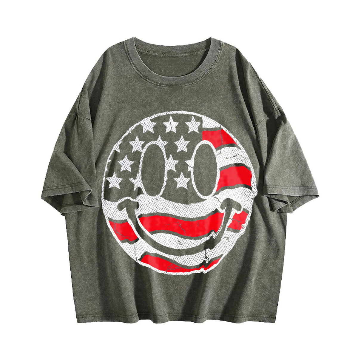 Funny American Flag Smile Sarcastic Fourth Of July Vintage product image 4