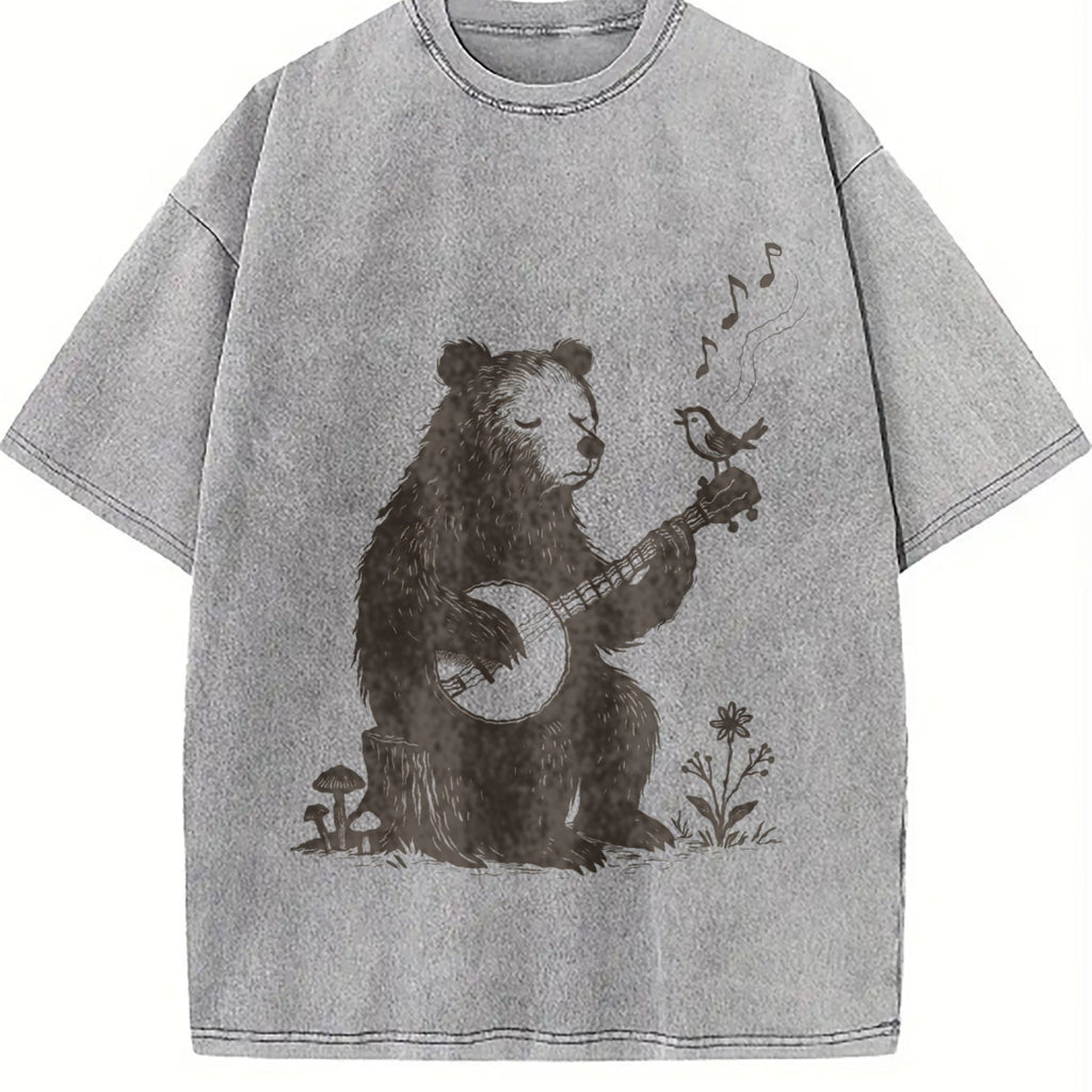 Banjo Bear Bird Vintage Washed T-Shirt product image 5