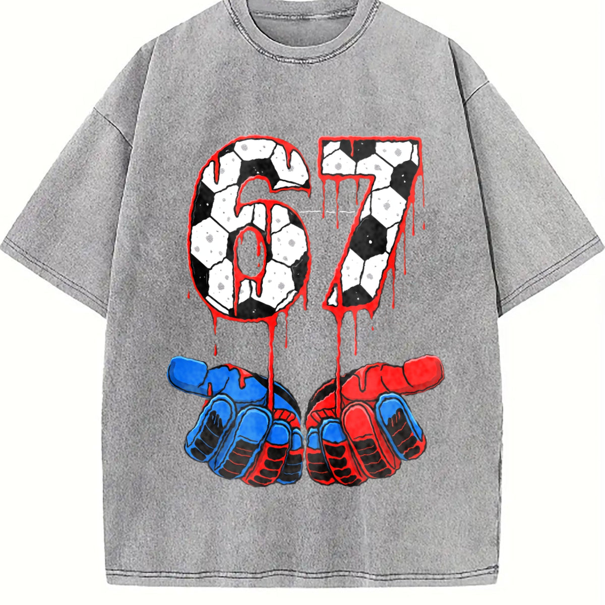 Global Soccer Fan Vintage Washed T-Shirt product image 5