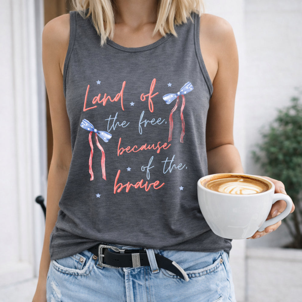 Coquette America Land Of The Free Because Of The Brave Women's Tank Top