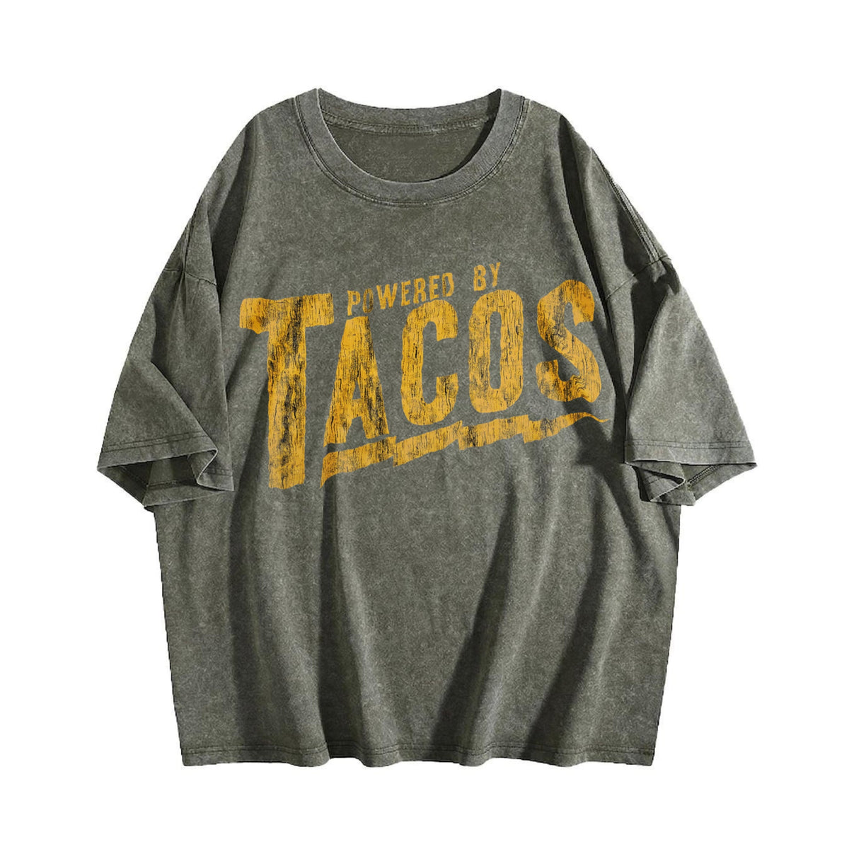 Powered By Tacos Funny Sarcastic For Guys Cool Vintage product image 4