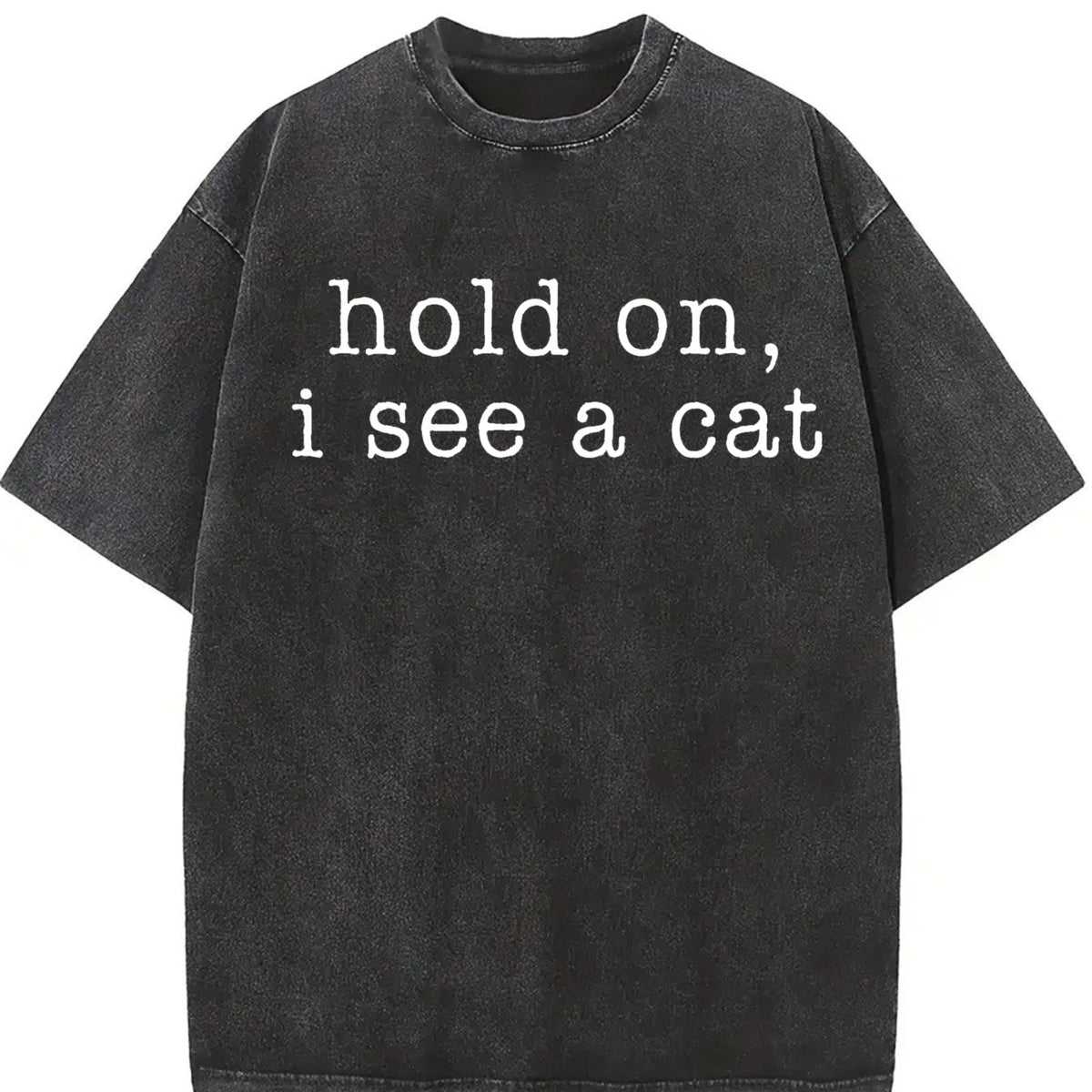 Hold On I See A Cat Vintage Washed T-Shirt product image 2
