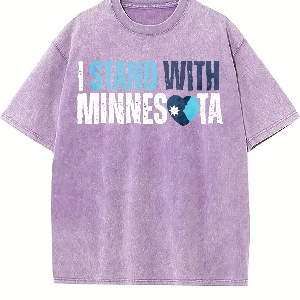I Stand With Minnesota Vintage Washed T-Shirt product image 6