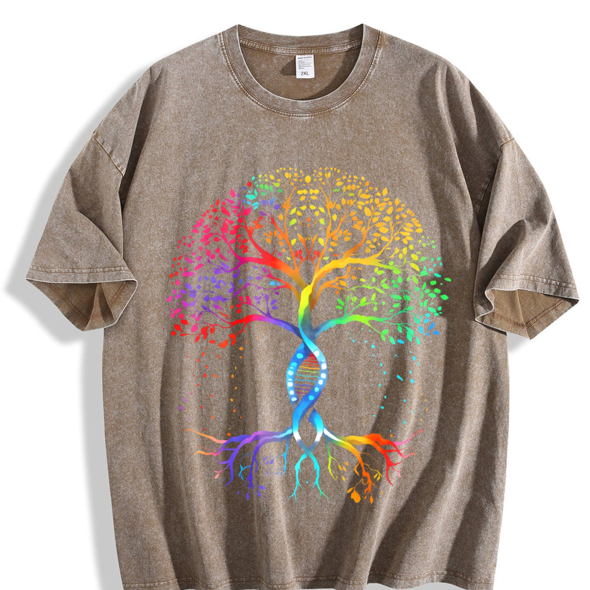 Pride Tree Of Life Bella Canvas Vintage Washed T-Shirt product image 3