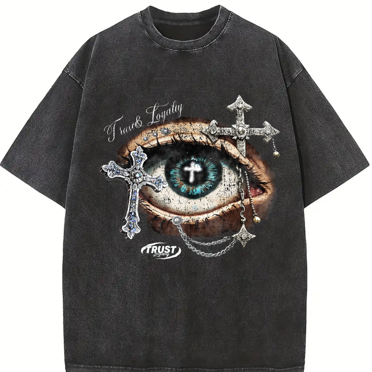 Eye & Cross Vintage Washed T-Shirt product image 2