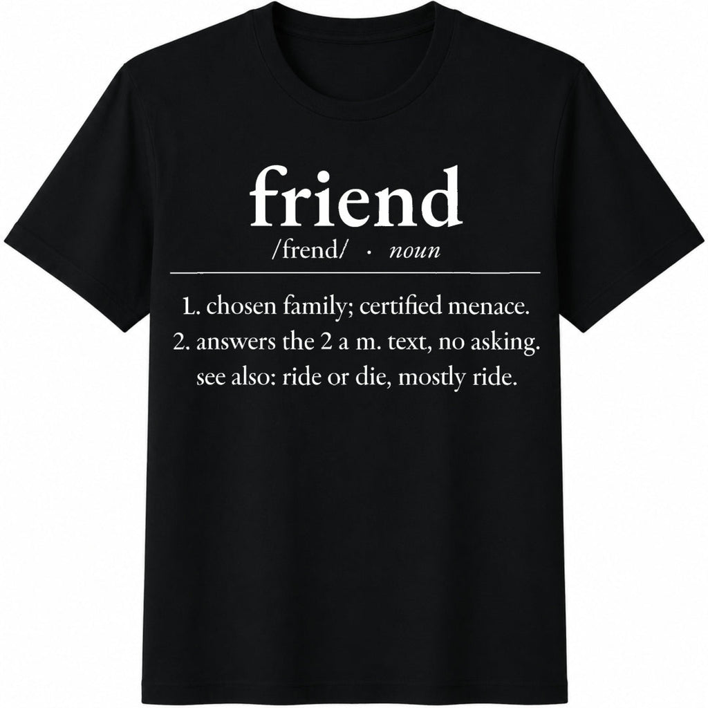 Friend Definition Cotton T-Shirt product image 1