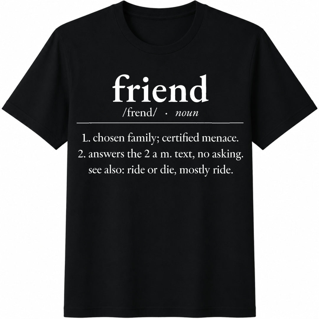 Friend Definition Cotton T-Shirt product image 1