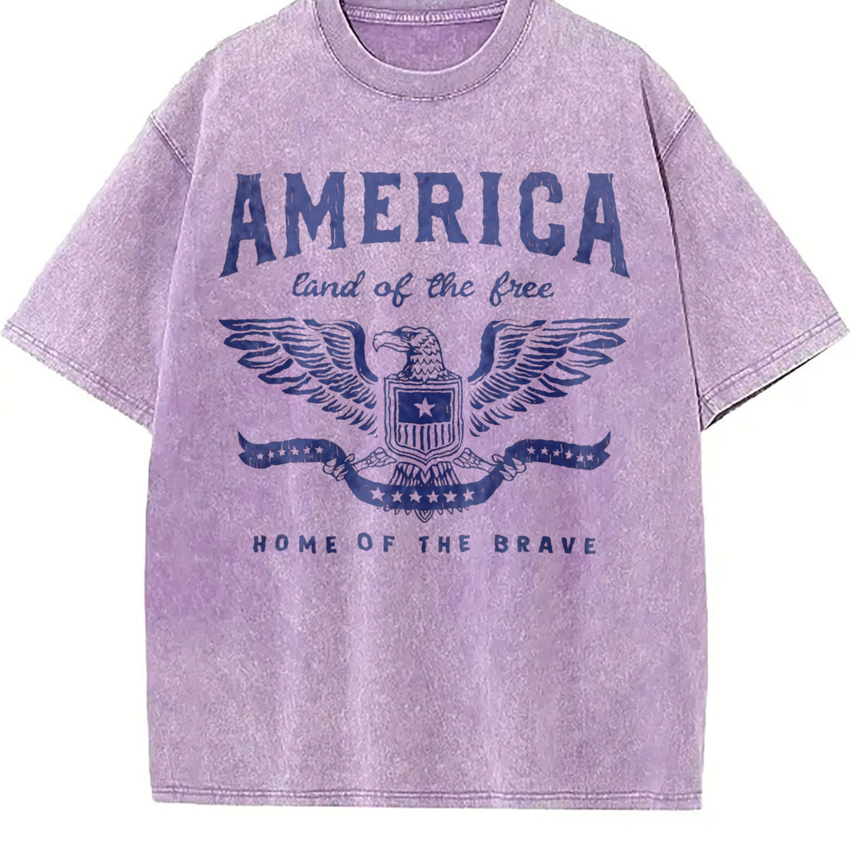 Funny America Land Of The Free Home Of Brave Vintage Washed product image 6