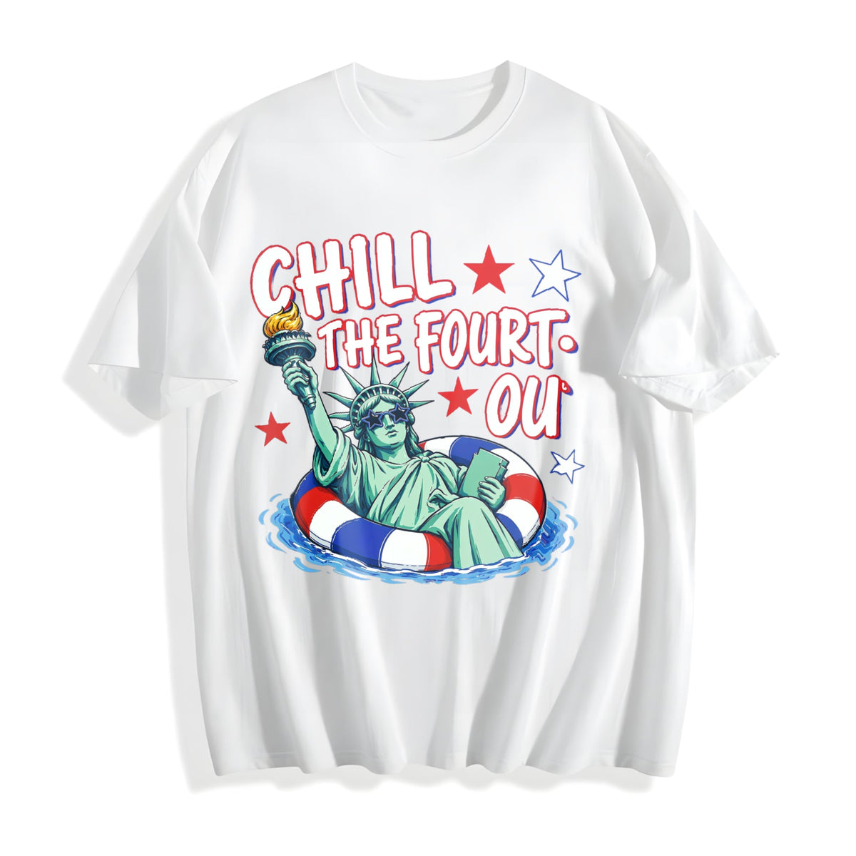 Chill The Fourth Out Cotton T-Shirt product image 2