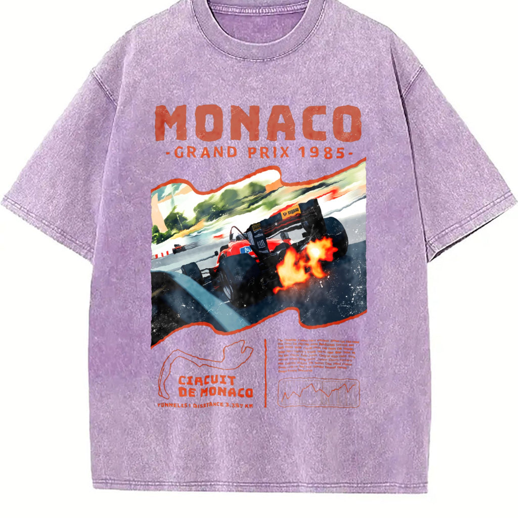 Monaco 1984 Classic 90s Funny Good Vintage Washed T-Shirt product image 6