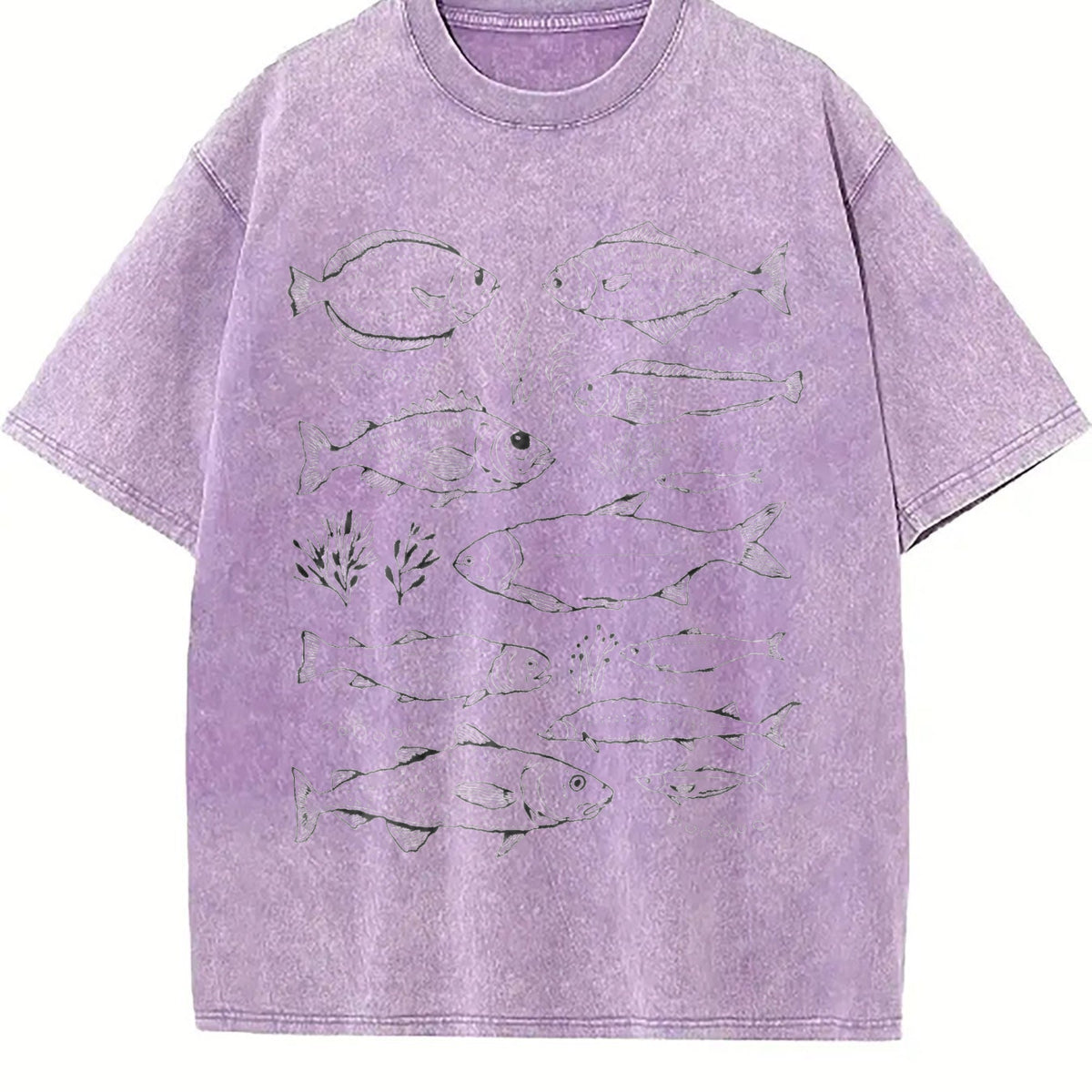 Fish Tattoo Vintage Washed T-Shirt product image 6