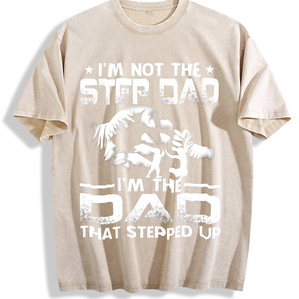 I'm Not The Stepdad Vintage Washed T-Shirt product image 1