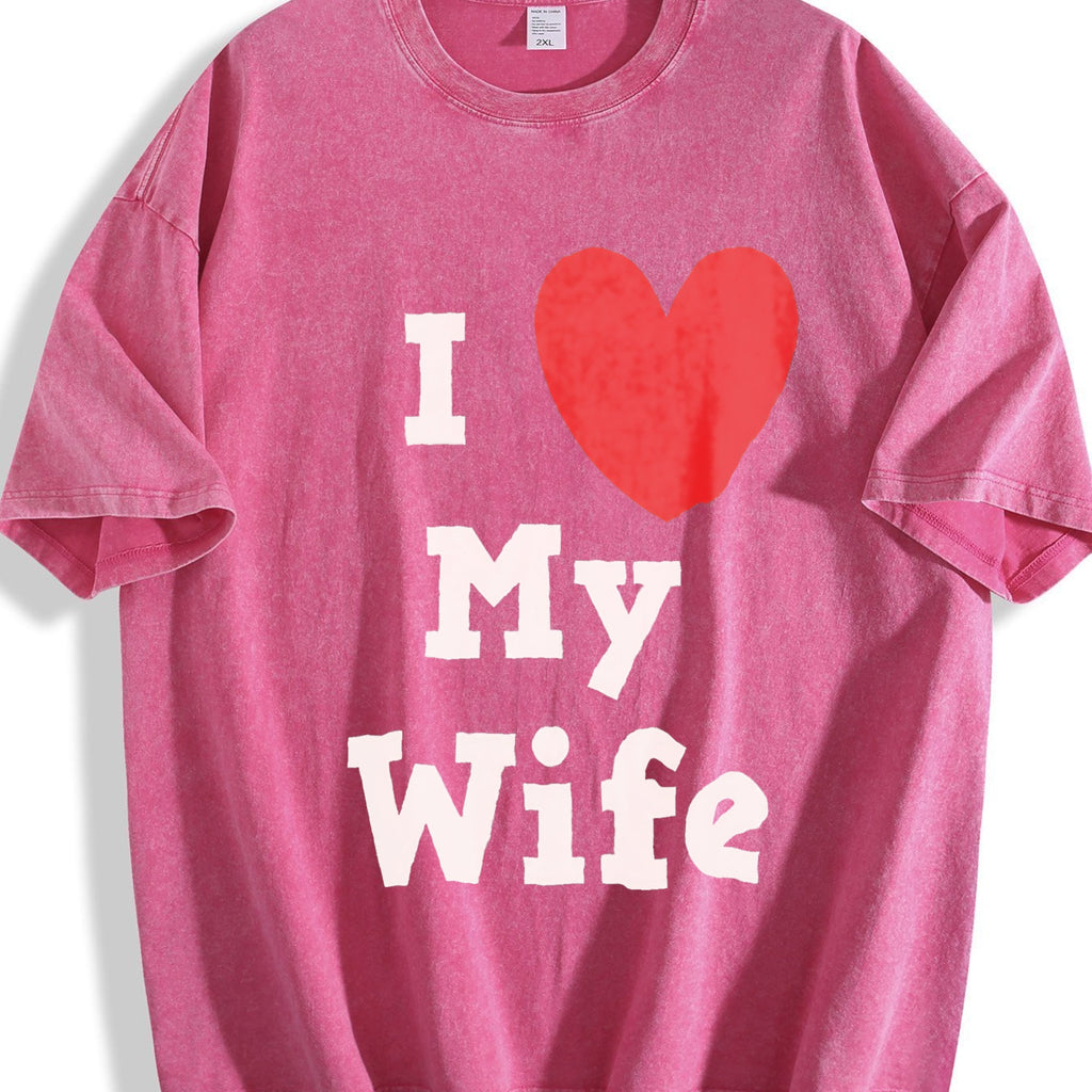 I Love My Wife Vintage Washed T-Shirt product image 7