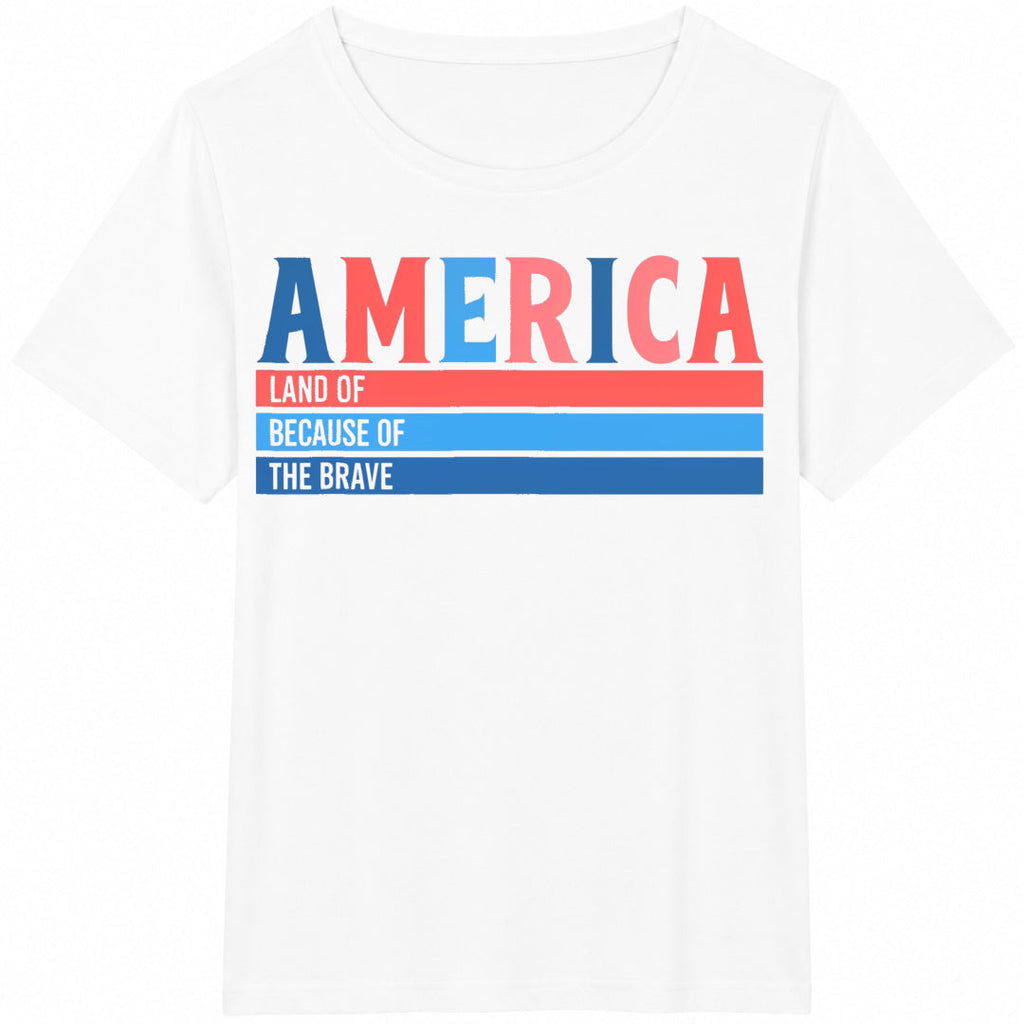 America Land Of Free Cotton T-Shirt product image 2