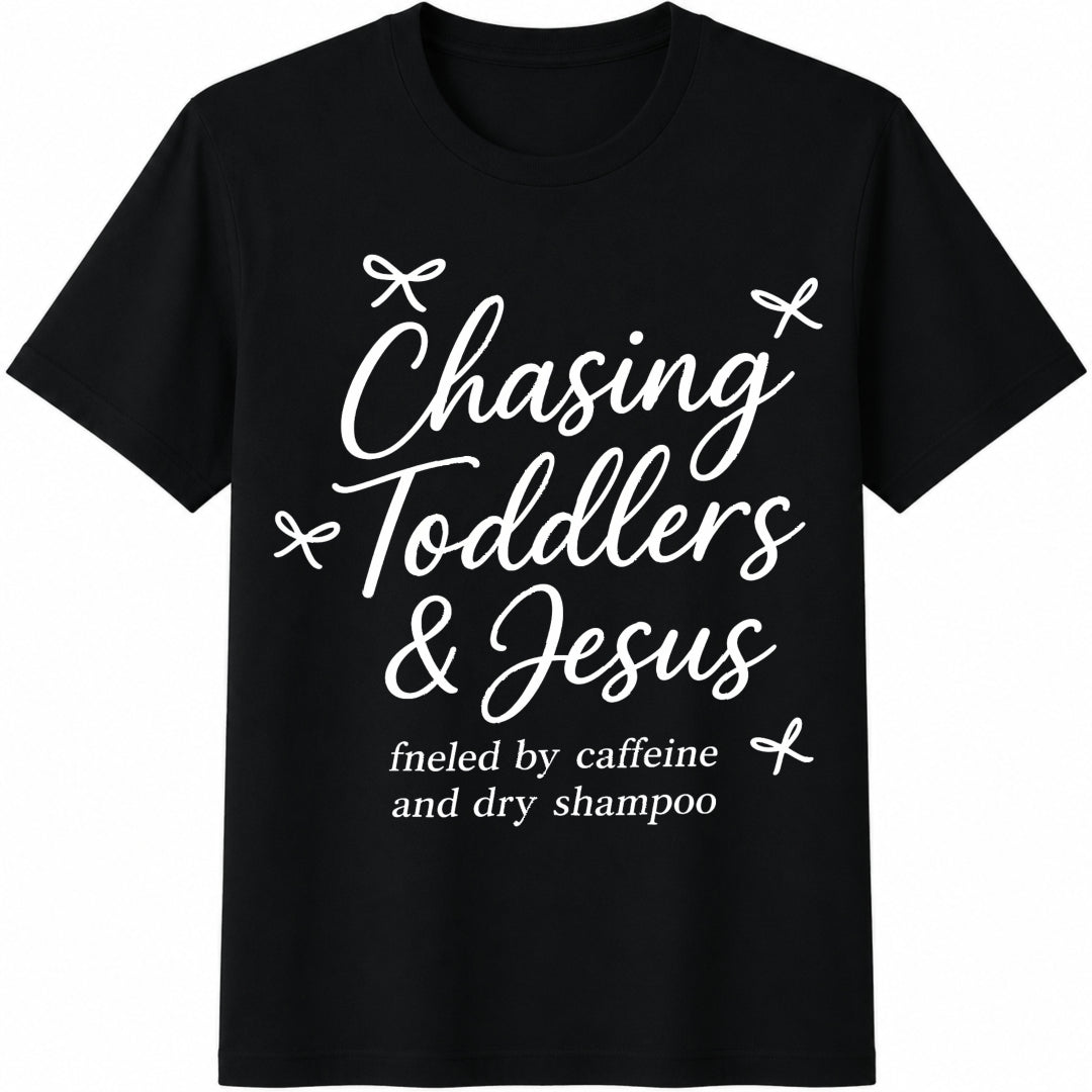 Chasing Jesus And Toddlers Cotton T-Shirt product image 1