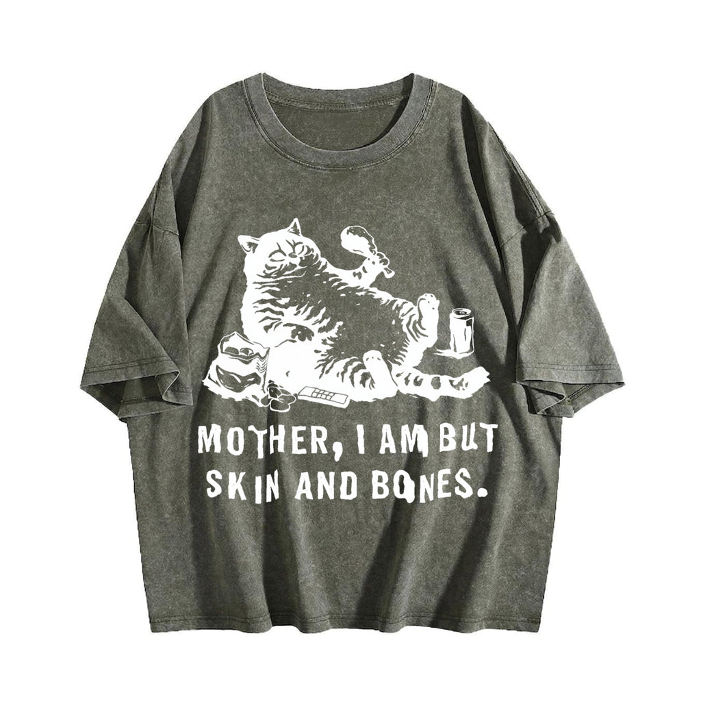 Funny Cat Mom Vintage Washed T-Shirt product image 4