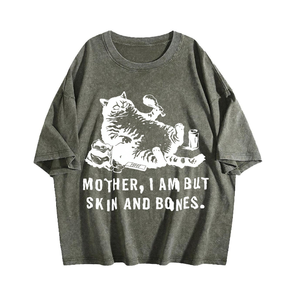 Funny Cat Mom Vintage Washed T-Shirt product image 4